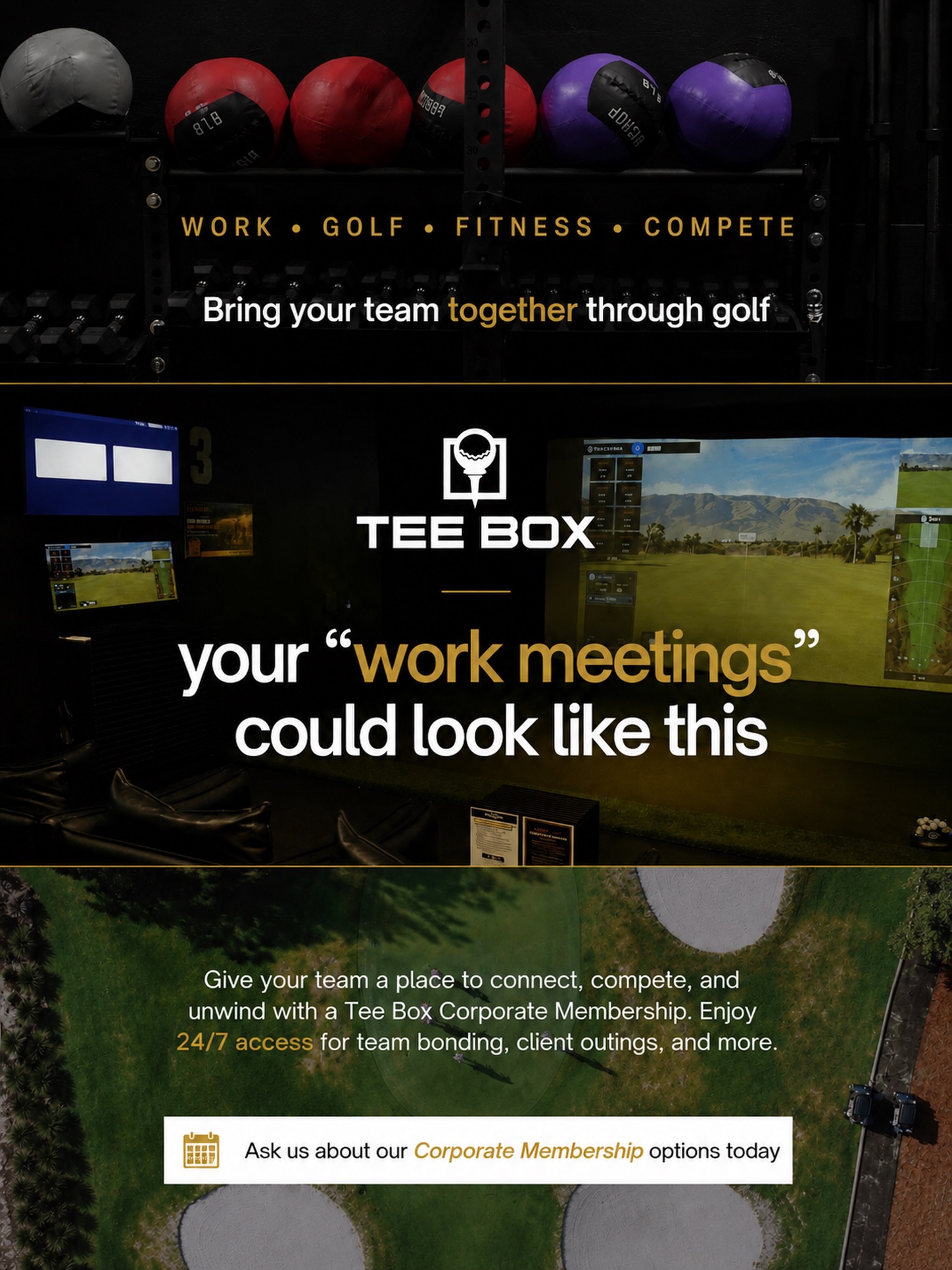 Work hard. Play harder. ⛳️🤝

Did you know Tee Box offers Corporate Memberships? Give your team a place to get work done, build relationships, and sneak in a little friendly competition&mdash;all under one roof.

With 24/7 access, your team can utilize the facility on a schedule that works for them, whether it&rsquo;s for team bonding, client outings, practice, or a break from the office.

Stop by Tee Box to learn more and discuss our corporate membership options. We&rsquo;d love to build a package that works for your team! 🏌️&zwj;♂️

SouthernUtahGolf GolfPerformance
