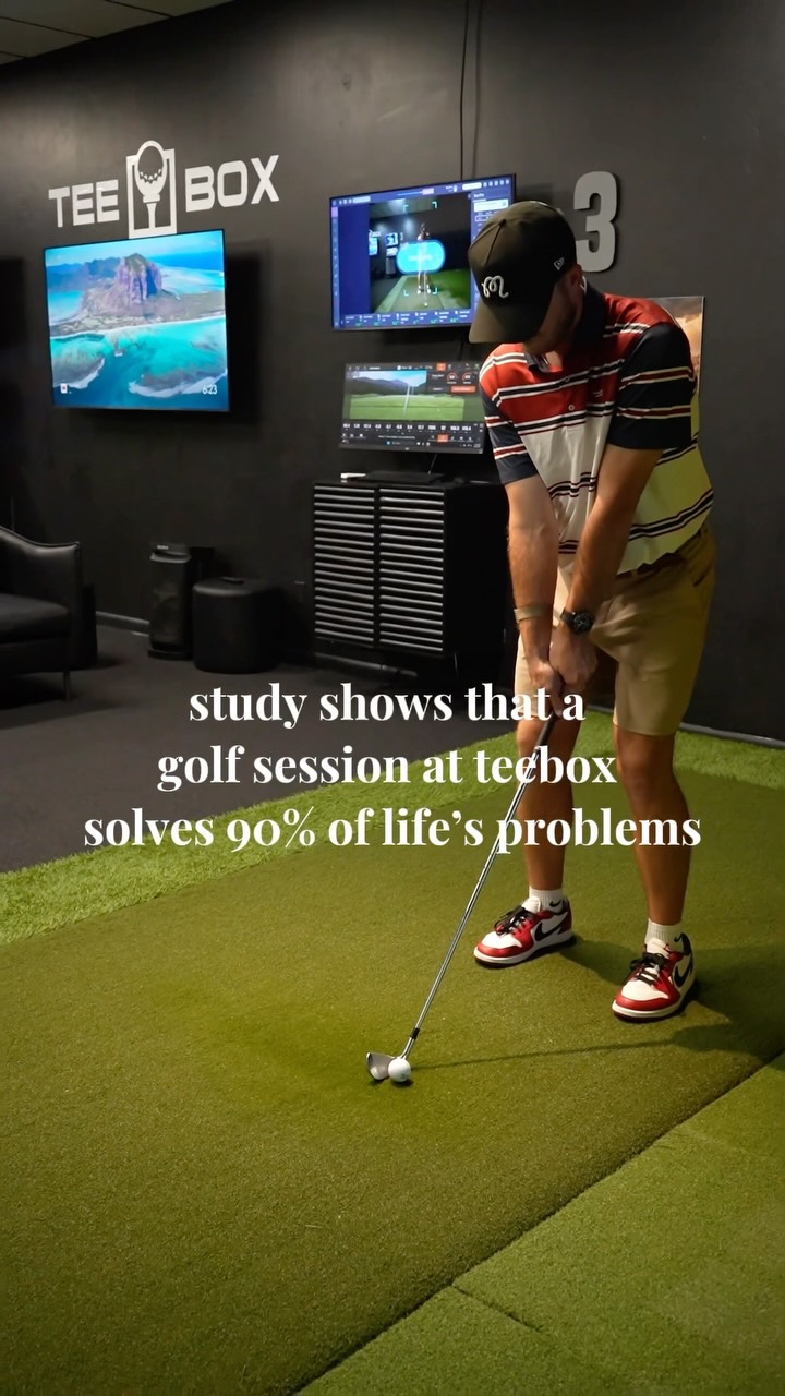 🚨 Studies show that one session at Tee Box solves 90% of life&rsquo;s problems&hellip; 😏⛳️

Okay&hellip; maybe not actual studies. But we can promise you&rsquo;ll leave with a better swing, less stress, and a lot more fun.

Whether you&rsquo;re looking to improve your game, practice with purpose, or just escape the heat for a while, we&rsquo;ve got you covered.

Book your FREE Box Assessment online! We&rsquo;ll analyze your swing, show you what makes Tee Box different, and help you decide if a membership is the right fit for your goals.